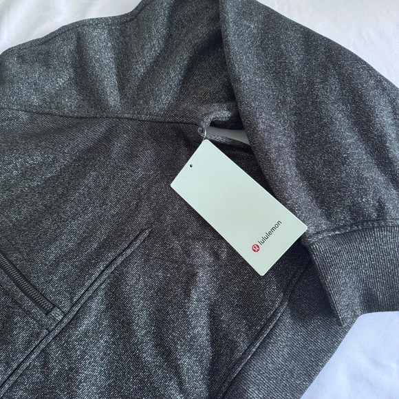 ๐๐ค Lululemon Scuba Oversized Half-Zip Hoodie * Spark Black Silver - Picture 4 of 12